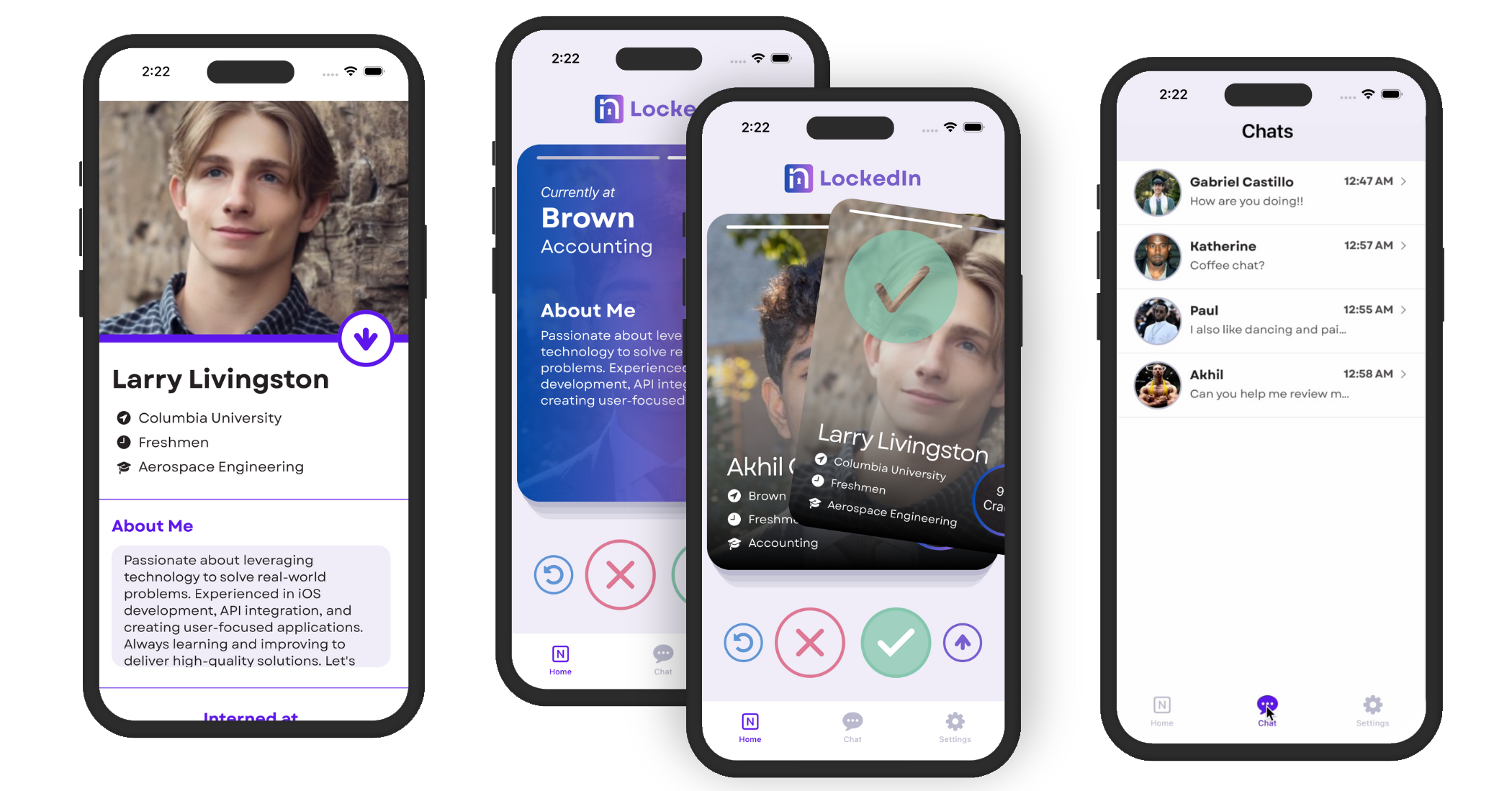 LockedIn - Tinder for LinkedIn