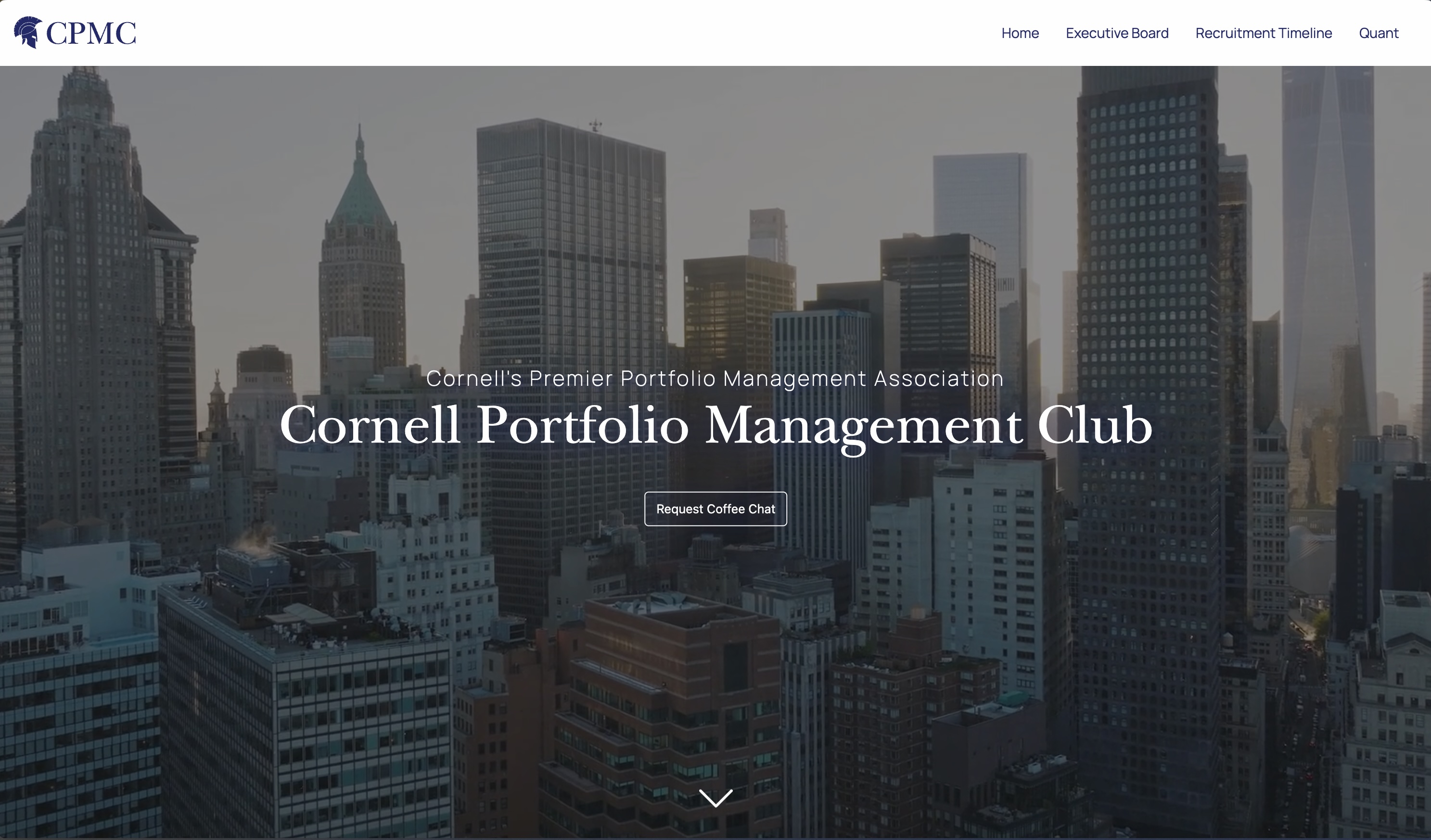 Responsive Website for Cornell Portfolio Management Club