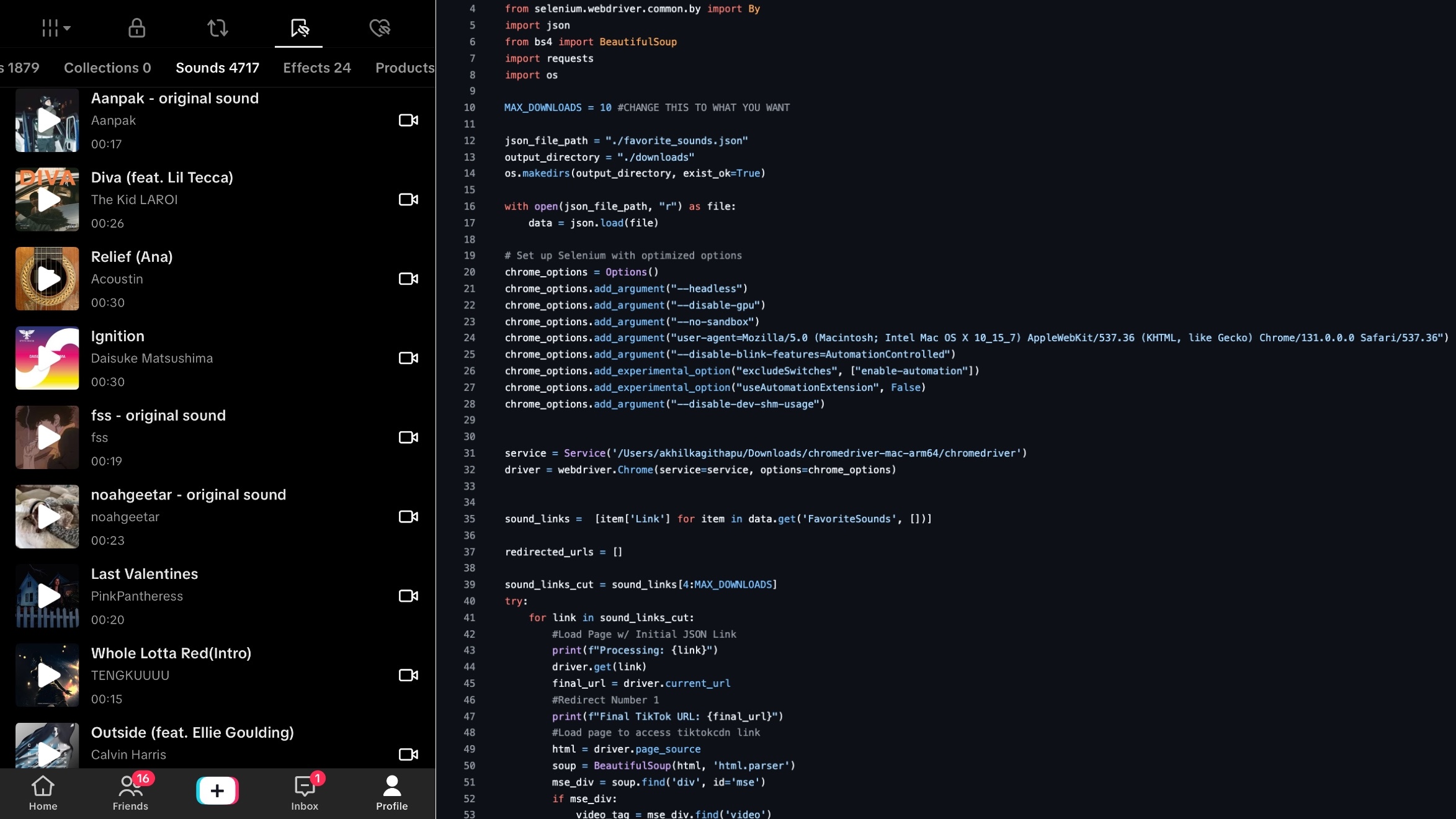 TikTok Saved Sounds Downloader